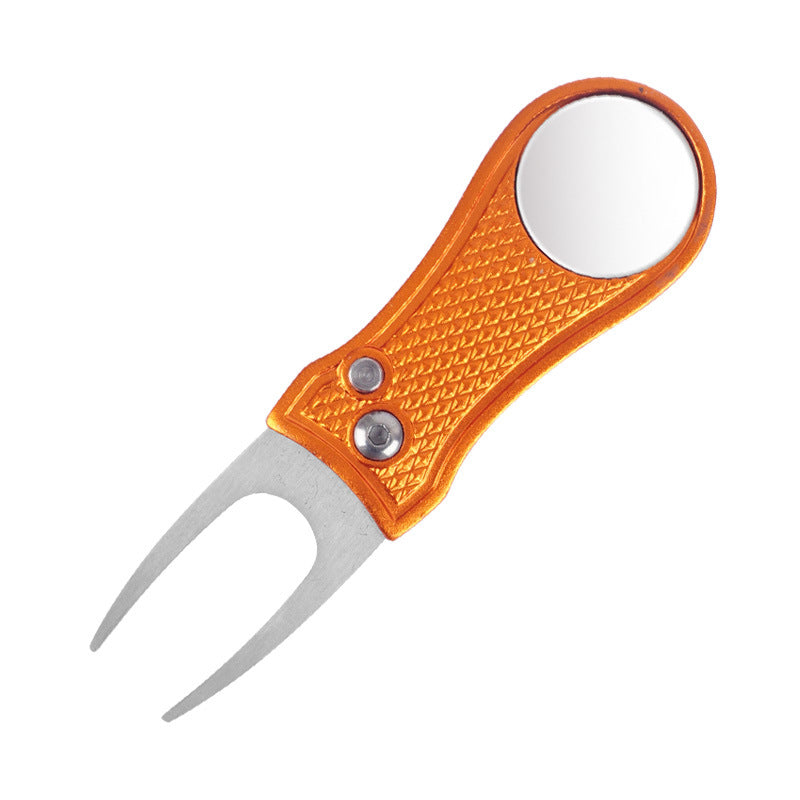 Horquilla Reparadora de Green de Golf con Mango Plegable