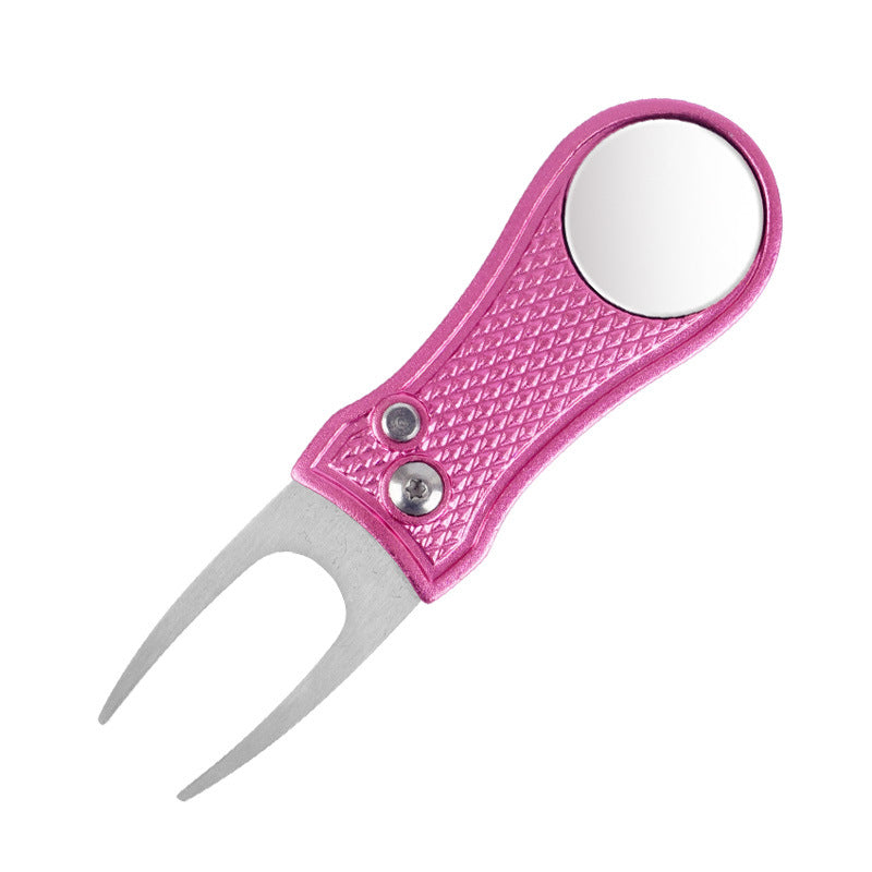 Horquilla Reparadora de Green de Golf con Mango Plegable