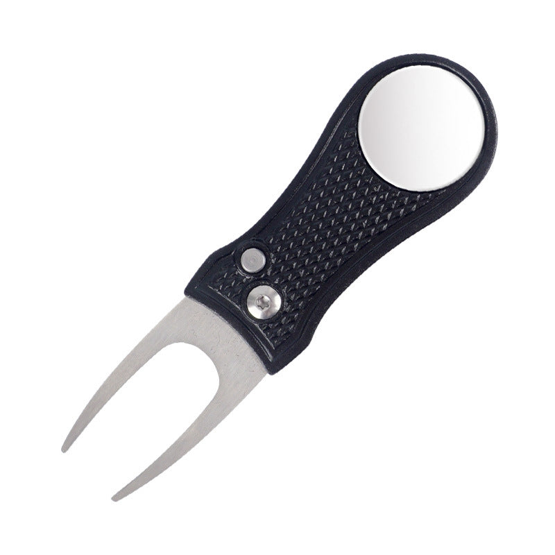 Horquilla Reparadora de Green de Golf con Mango Plegable