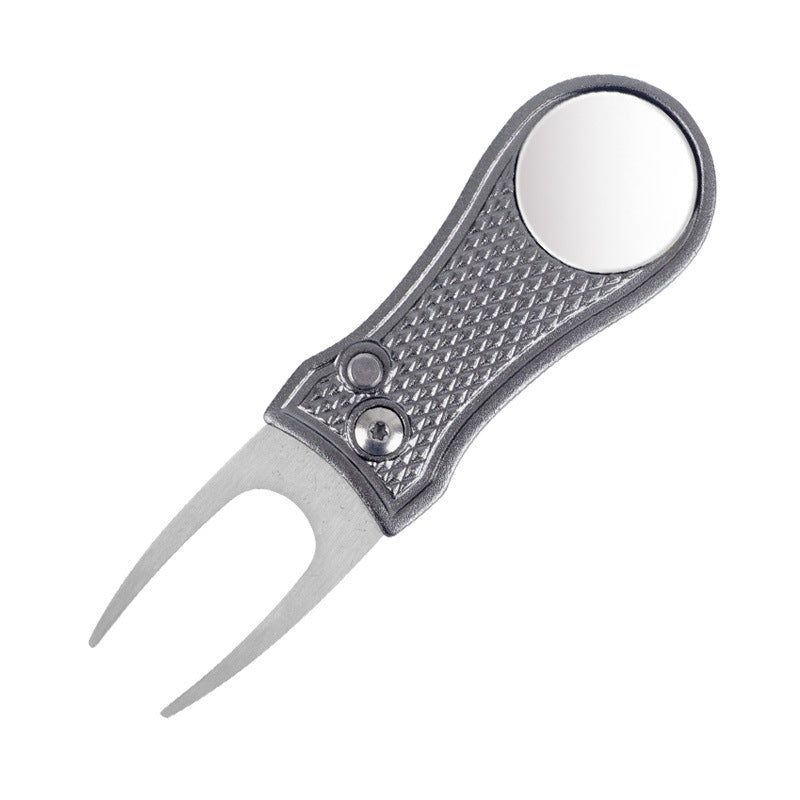 Horquilla Reparadora de Green de Golf con Mango Plegable