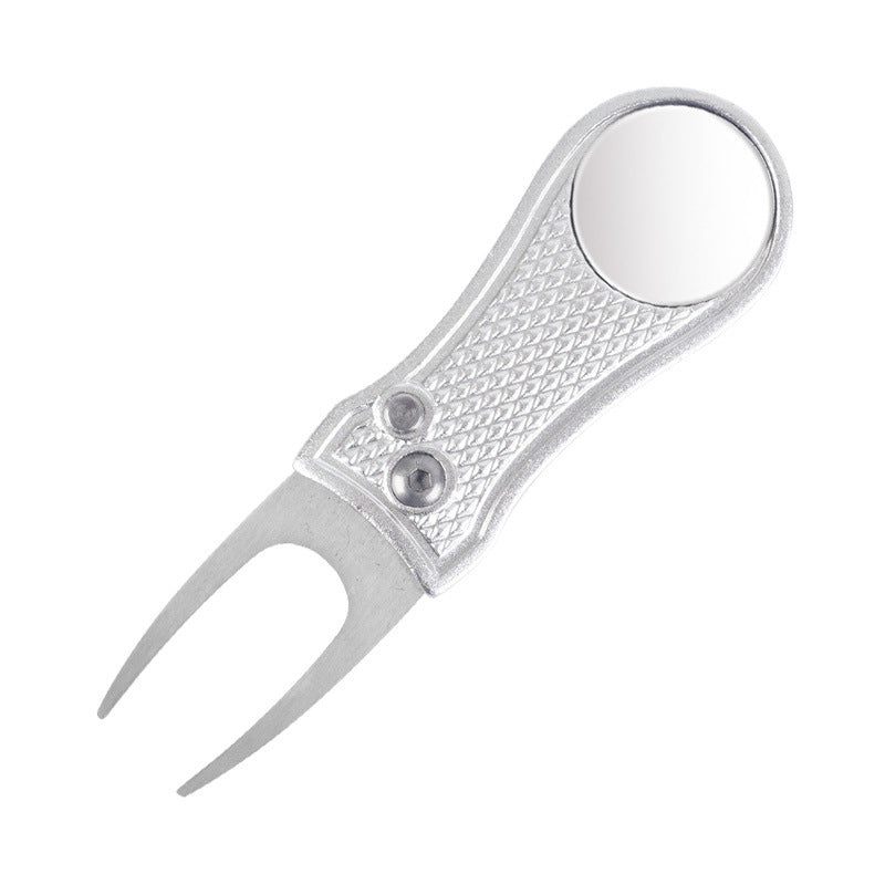 Horquilla Reparadora de Green de Golf con Mango Plegable