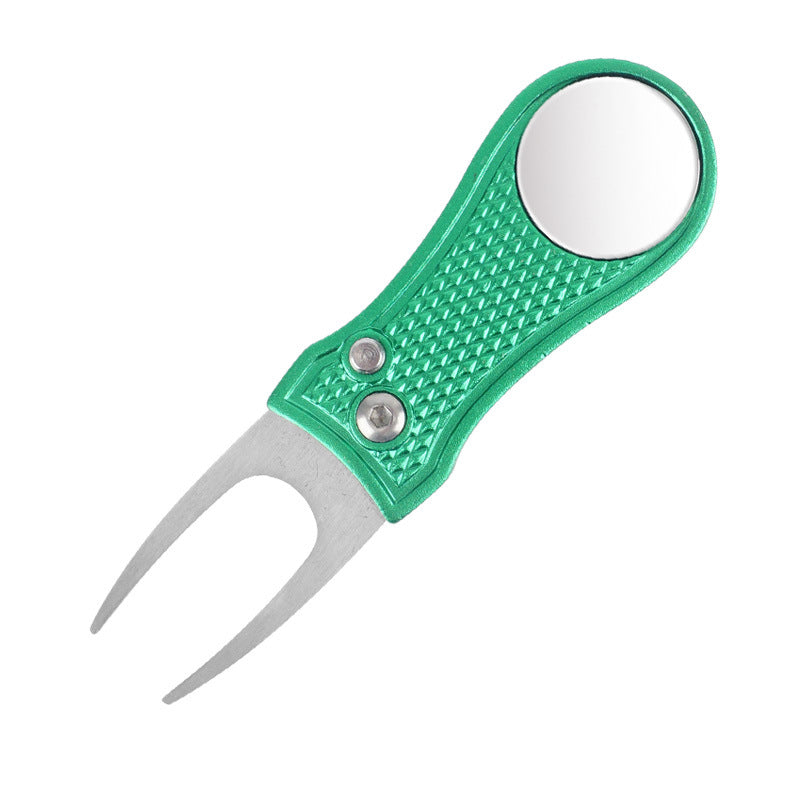 Horquilla Reparadora de Green de Golf con Mango Plegable